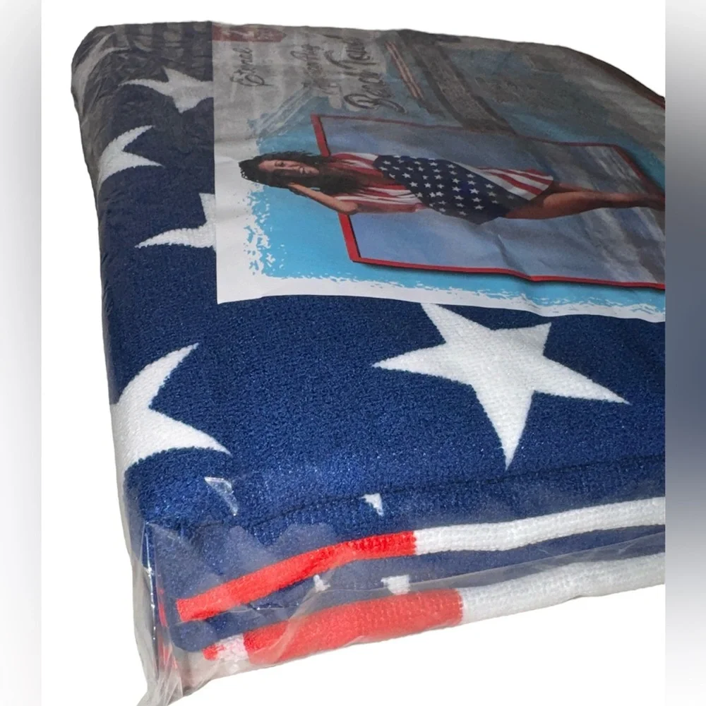 🇺🇸 ✌🏼New! 2 American Flag Beach Towels